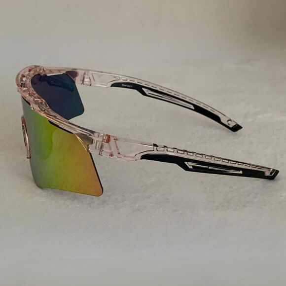 YEAH U Sports Sunglasses Set NEW w/ Box Extra Lens Mirrored - Picture 4 of 10